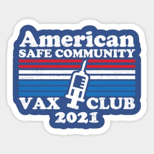Vaccine Club USA Sticker